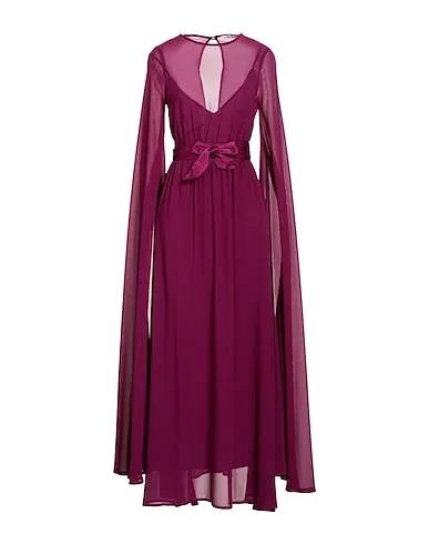 Deep purple Crêpe Long dress