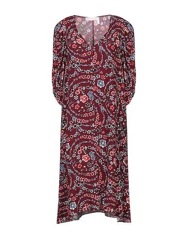 Deep purple Crêpe Midi dress