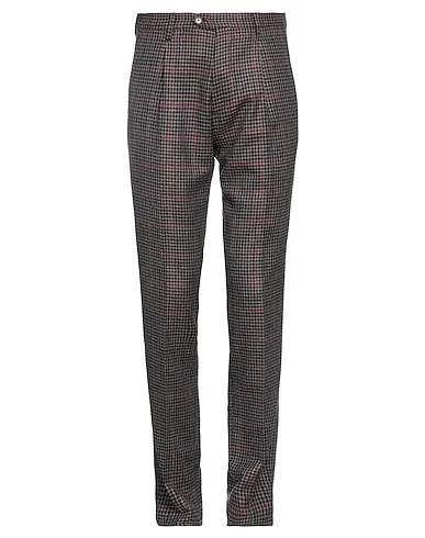 Deep purple Flannel Casual pants