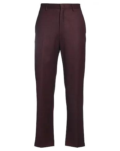 Deep purple Flannel Casual pants