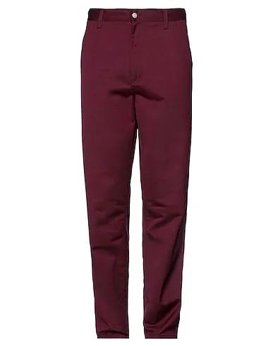 Deep purple Gabardine Casual pants