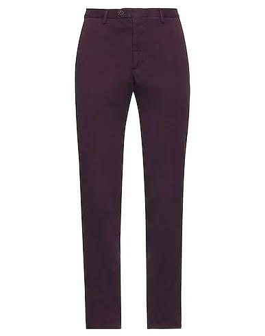 Deep purple Gabardine Casual pants