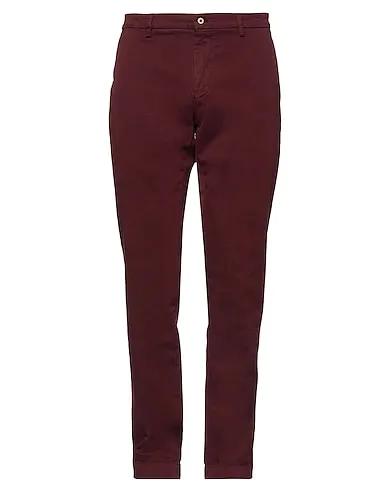 Deep purple Gabardine Casual pants