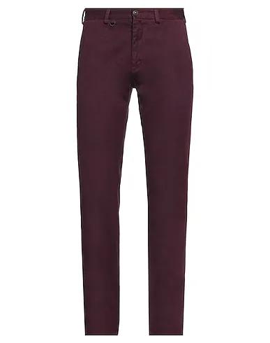 Deep purple Gabardine Casual pants