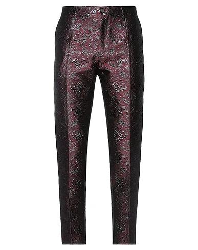 Deep purple Jacquard Casual pants