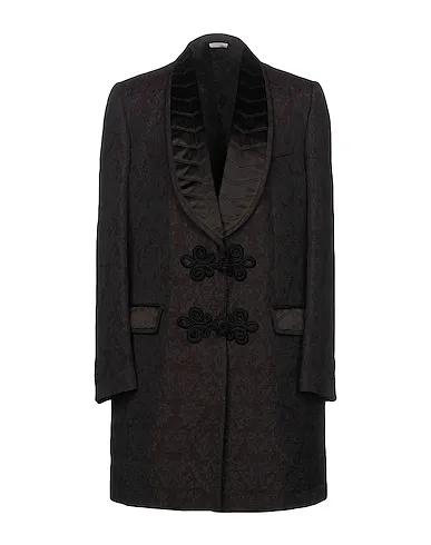 Deep purple Jacquard Coat