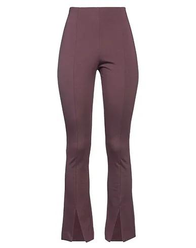 Deep purple Jersey Casual pants