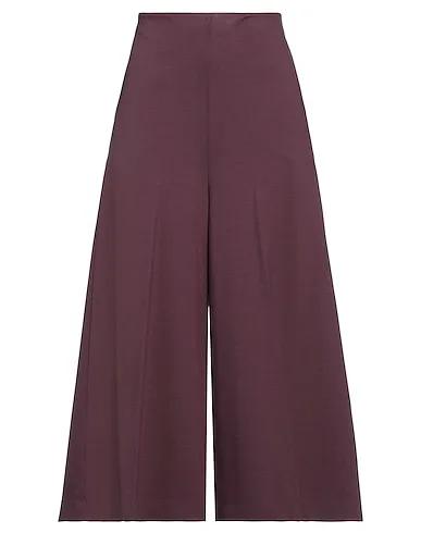 Deep purple Jersey Cropped pants & culottes