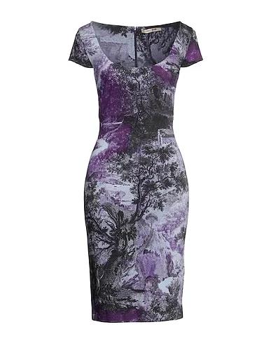 Deep purple Jersey Midi dress