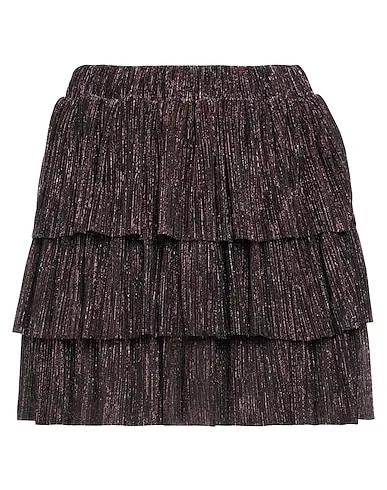 Deep purple Jersey Mini skirt