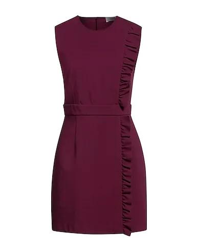 Deep purple Jersey Short dress