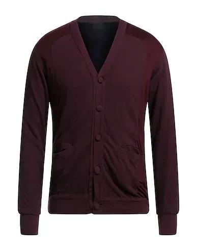 Deep purple Knitted Cardigan