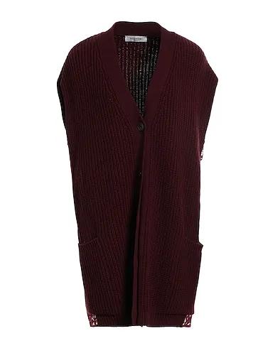 Deep purple Knitted Cardigan