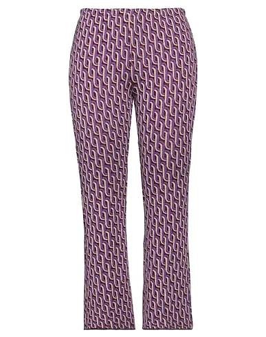 Deep purple Knitted Casual pants