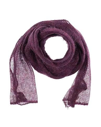 Deep purple Knitted Scarves and foulards