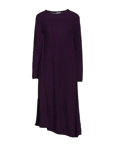 Deep purple Knitted Short dress