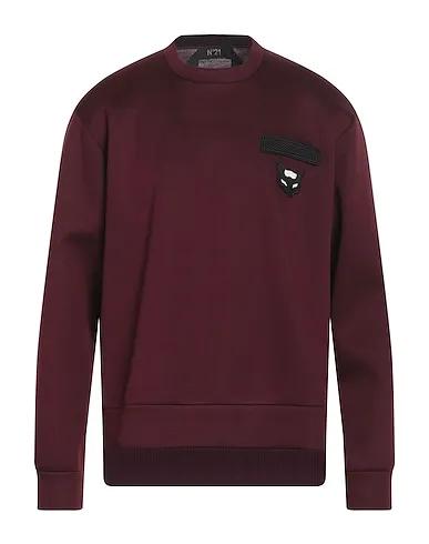 Deep purple Knitted Sweatshirt