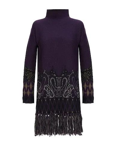Deep purple Knitted Turtleneck