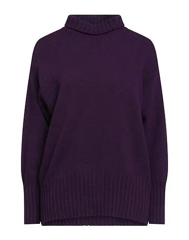Deep purple Knitted Turtleneck