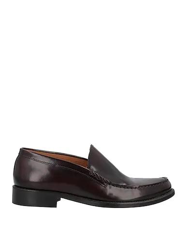 Deep purple Leather Loafers