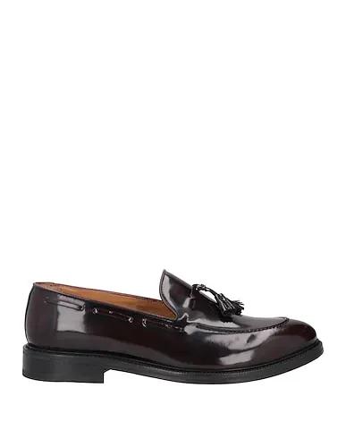 Deep purple Leather Loafers