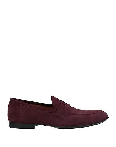 Deep purple Leather Loafers