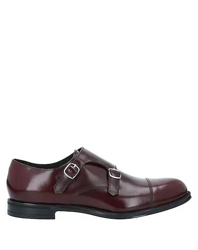 Deep purple Leather Loafers