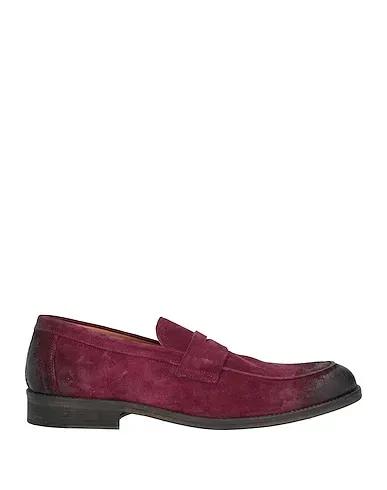 Deep purple Leather Loafers