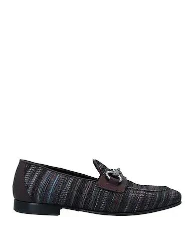 Deep purple Leather Loafers