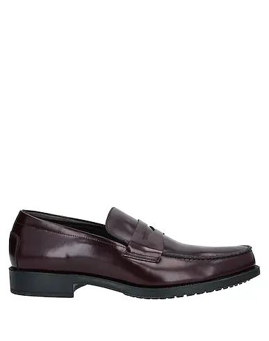 Deep purple Leather Loafers