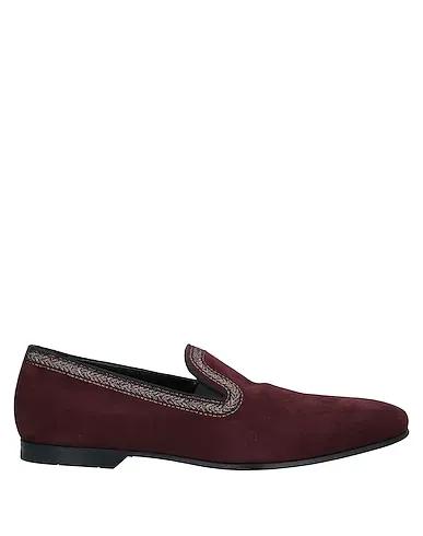 Deep purple Leather Loafers