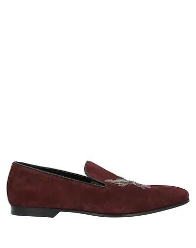 Deep purple Leather Loafers