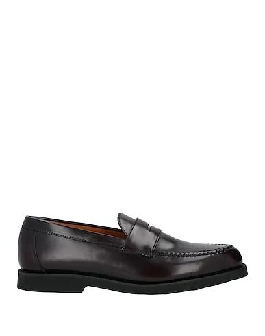 Deep purple Leather Loafers