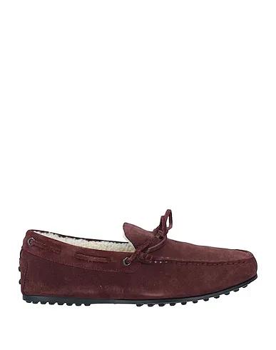 Deep purple Leather Loafers
