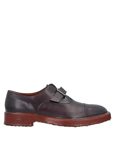 Deep purple Leather Loafers