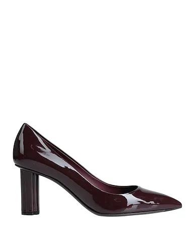 Deep purple Leather Pump