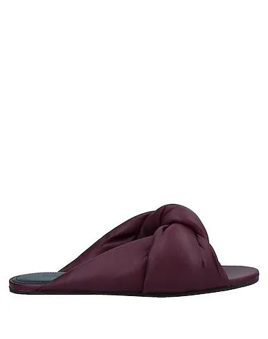 Deep purple Leather Sandals