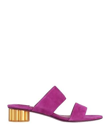 Deep purple Leather Sandals