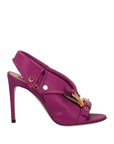 Deep purple Leather Sandals