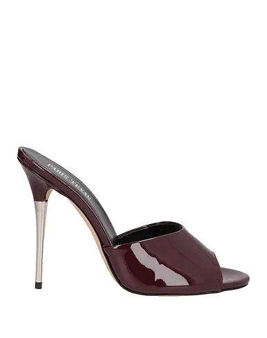 Deep purple Leather Sandals
