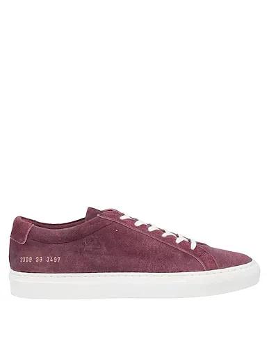 Deep purple Leather Sneakers