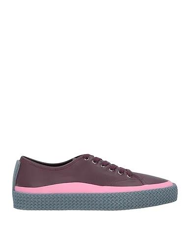 Deep purple Leather Sneakers
