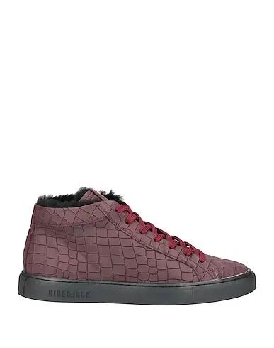 Deep purple Leather Sneakers