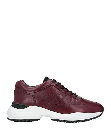 Deep purple Leather Sneakers