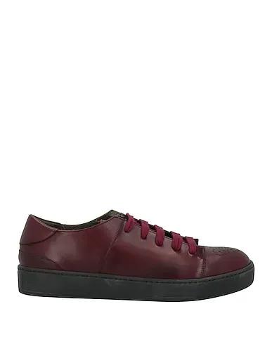 Deep purple Leather Sneakers