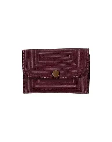 Deep purple Leather Wallet