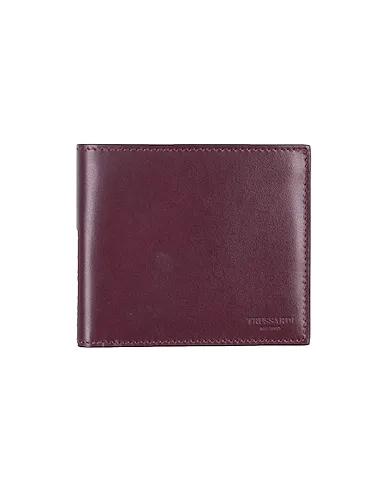 Deep purple Leather Wallet