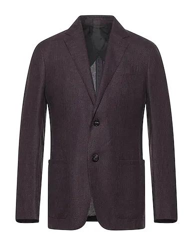 Deep purple Plain weave Blazer