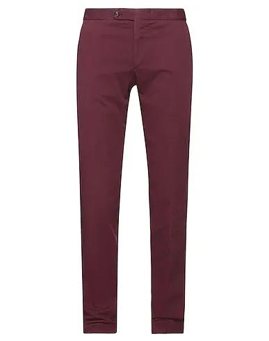 Deep purple Plain weave Casual pants