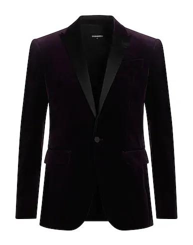 Deep purple Satin Blazer